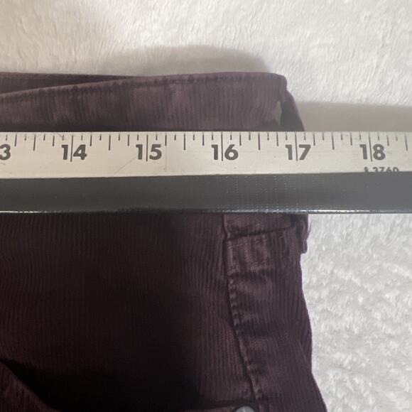 AG Adriano Goldschmied Dylan Men's 32x33 Slim Skinny Burgundy Corduroy Jeans - Picture 10 of 13